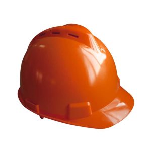 Krisbow Brim Vented Helm Keselamatan Kerja Hdpe - Oranye
