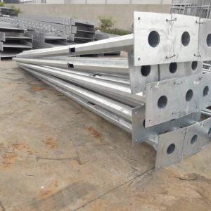 Tiang PJU Octagonal Double Ornament