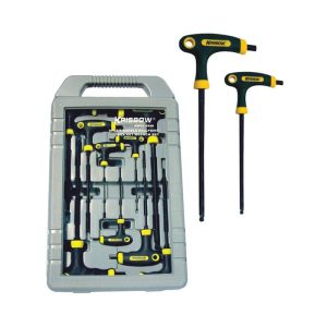 Krisbow Set Kunci L Tipe T Hex Ballpoint 2-10 Mm 9 Pcs